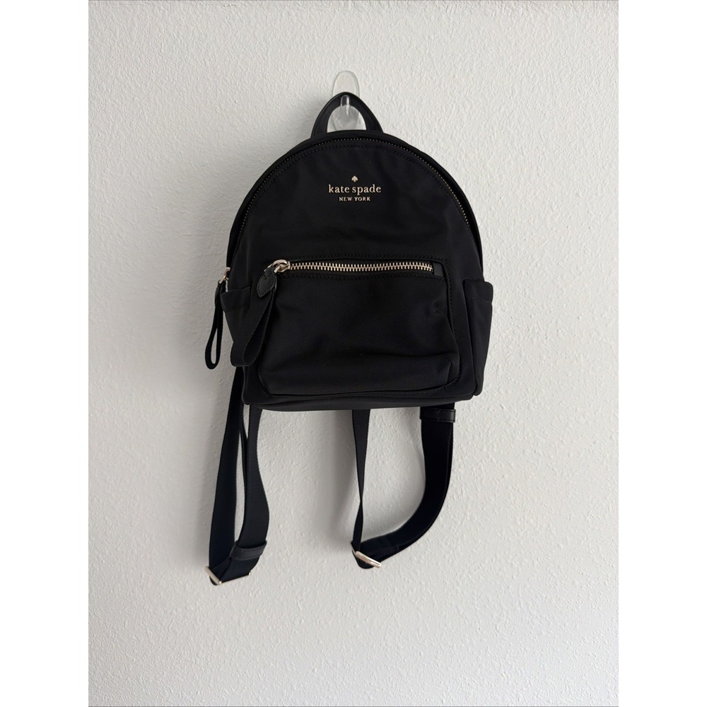 kate spade new york Women's Black Zip Backpack, Adjustable Straps, Pockets